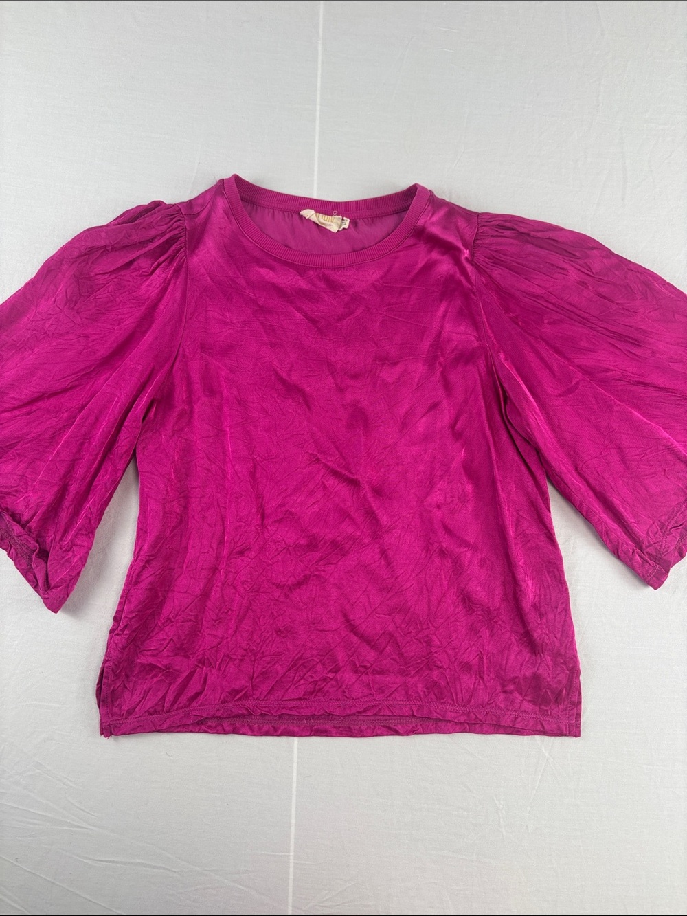 Nation LTD Donna Bell Sleeve Top in Magenta size XS